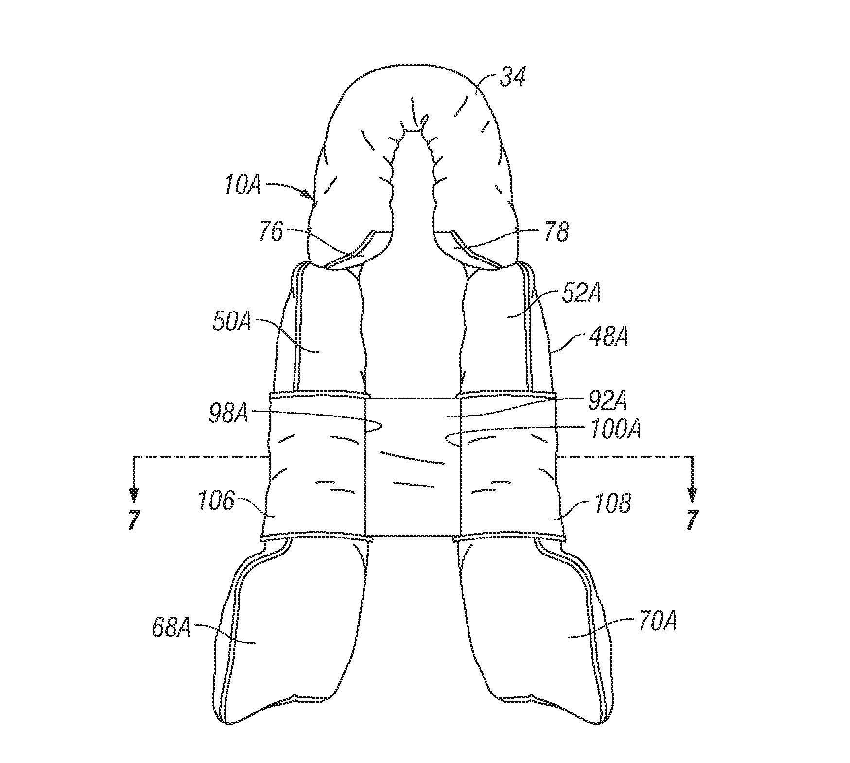 Car seat insert with elastic under-body panel