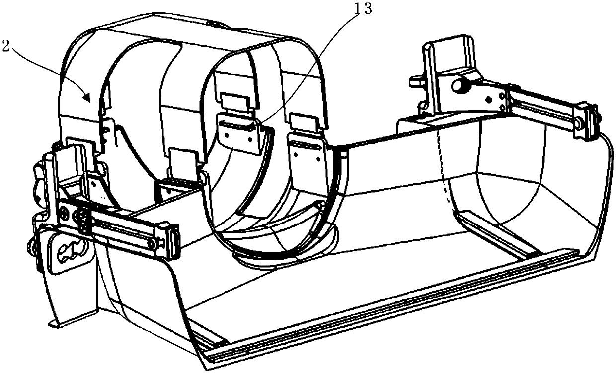 Magnetic-resonance head-neck fixing device