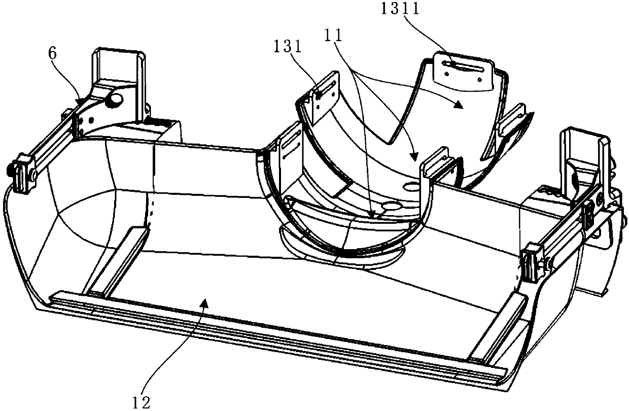 Magnetic-resonance head-neck fixing device