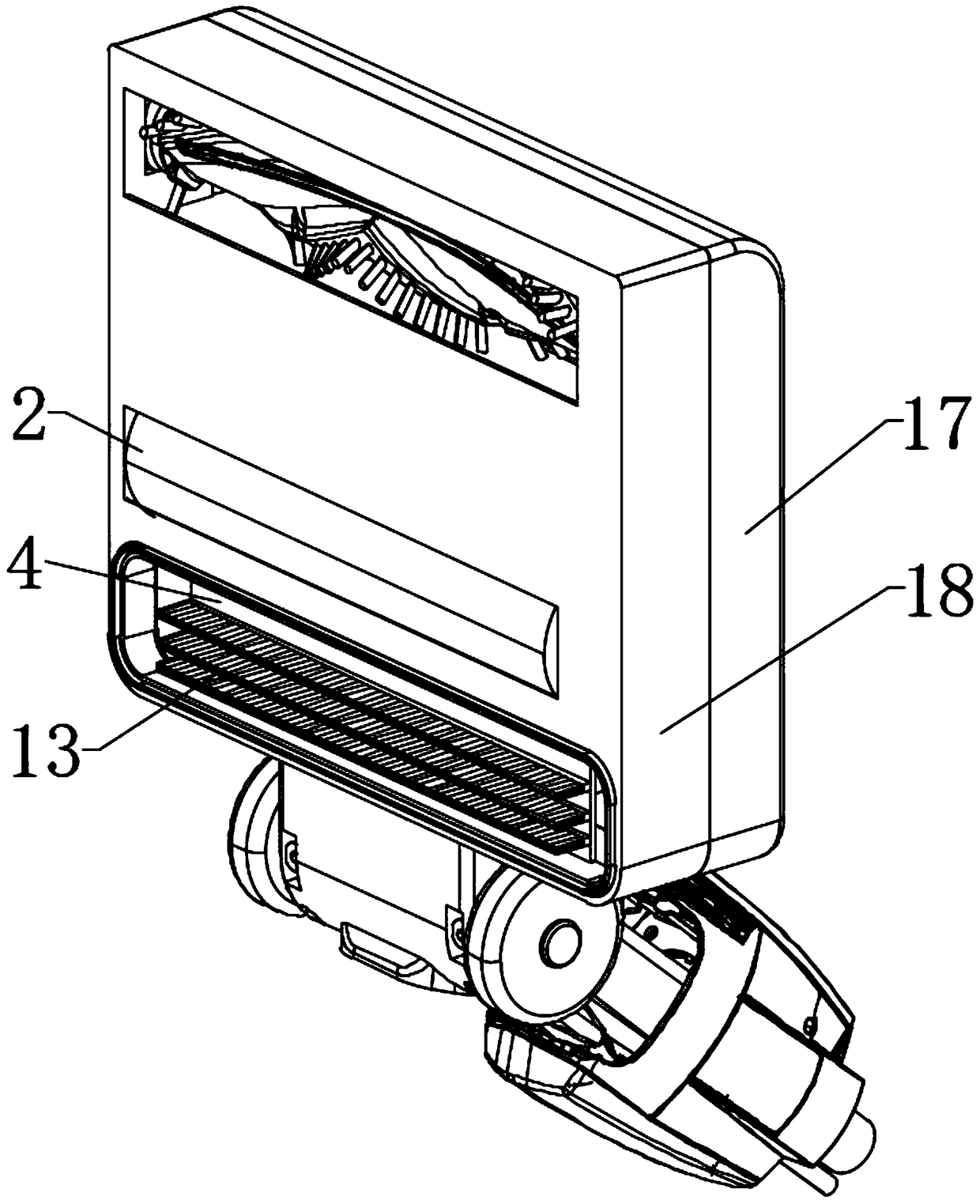 Integrated cleaning device