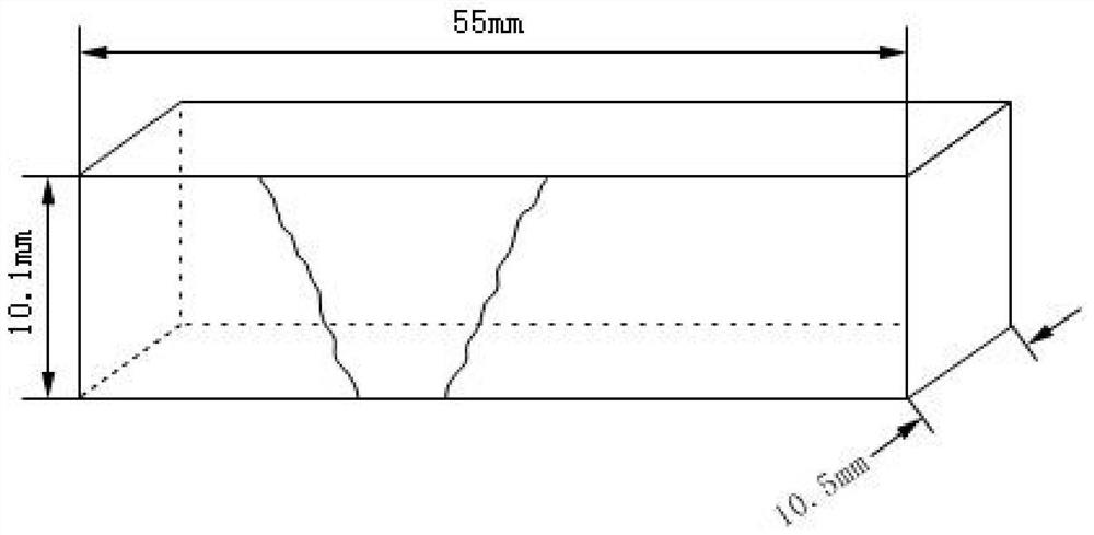 Charpy impact sample processing method for Charpy impact test