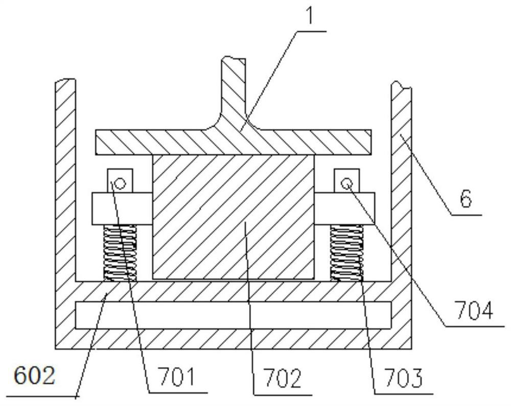 Double-machine driving type walking device for coal mine overhead rail type inspection robot and using method of double-machine driving type walking device