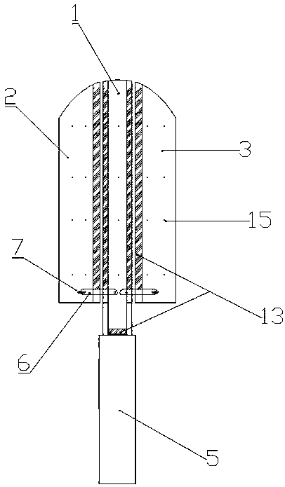 Shoe brush for cleaning inner wall of shoes