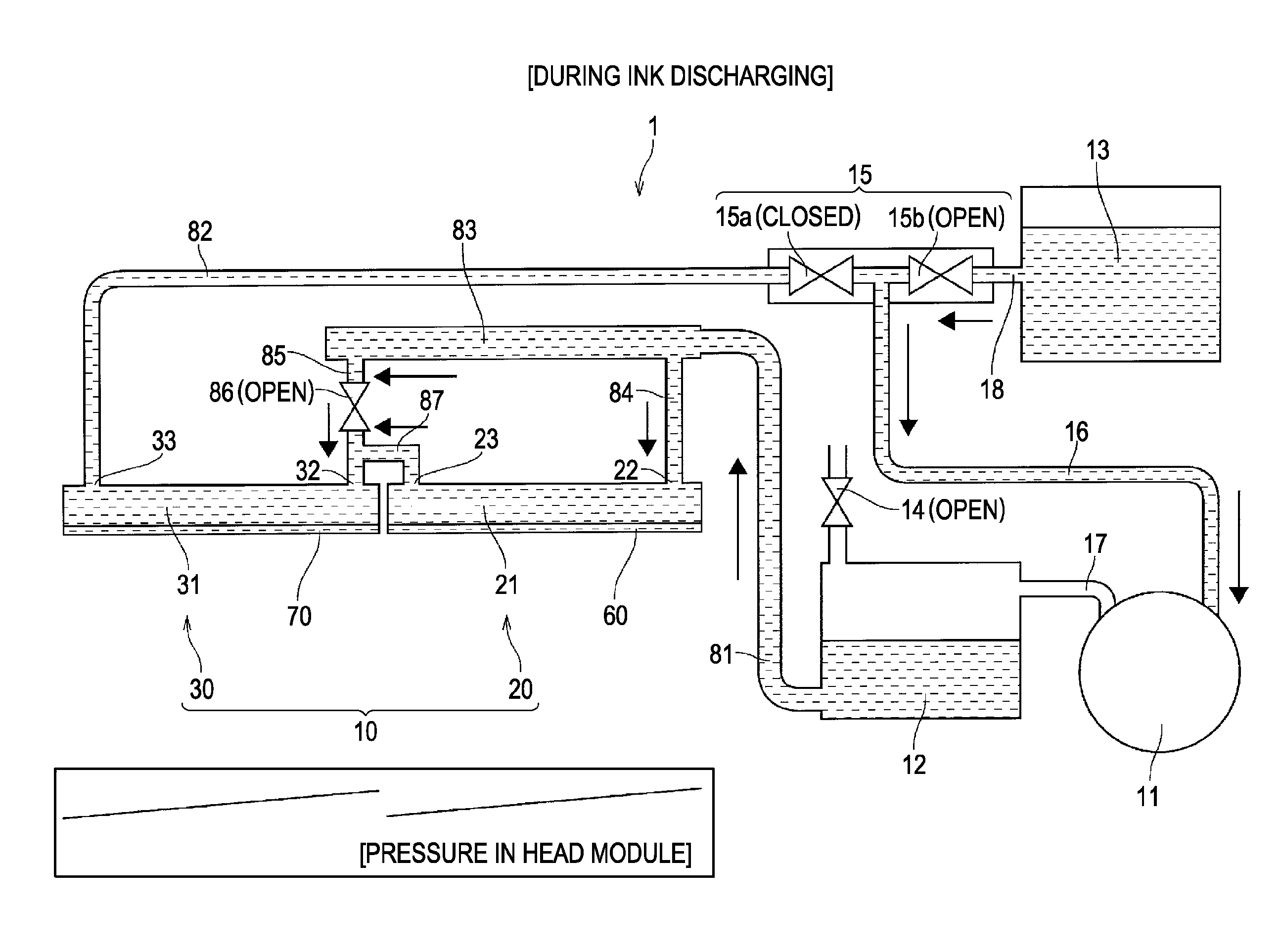 Liquid discharging head, liquid discharging apparatus, and bubble removing method for the liquid discharging apparatus