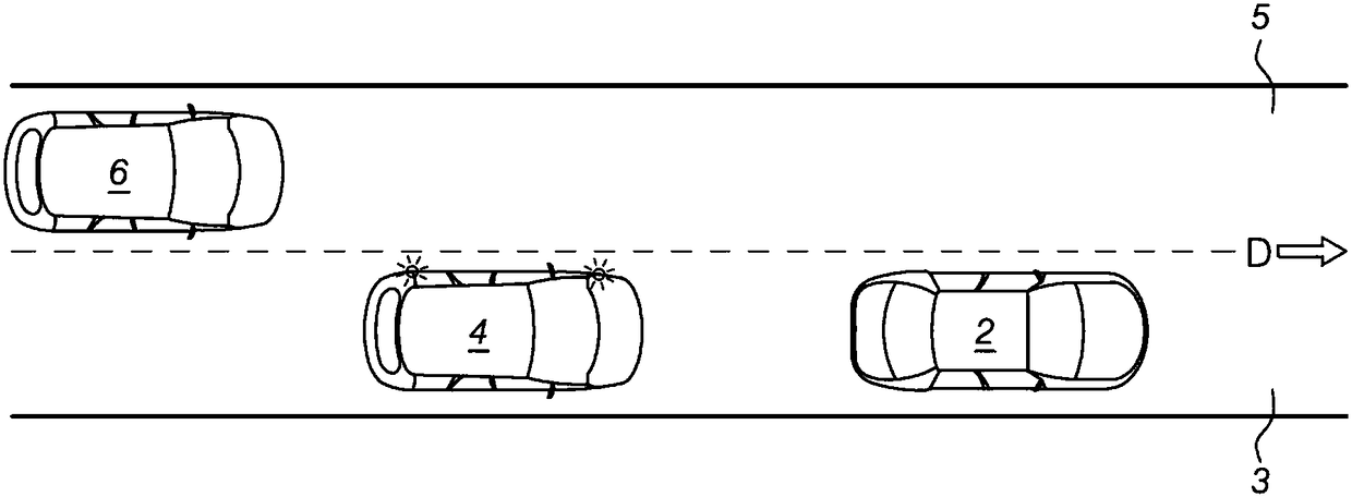 Method and system for controlling overtaken vehicle