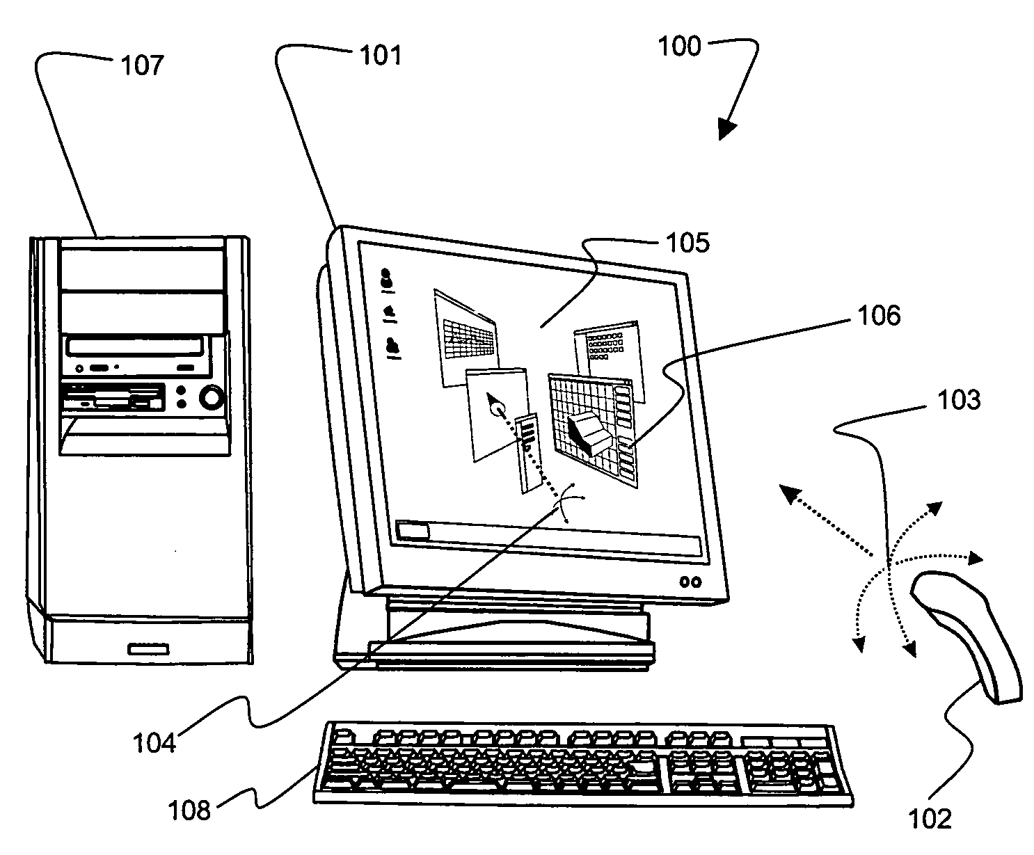 3D mouse and game controller based on spherical coordinates system and system for use