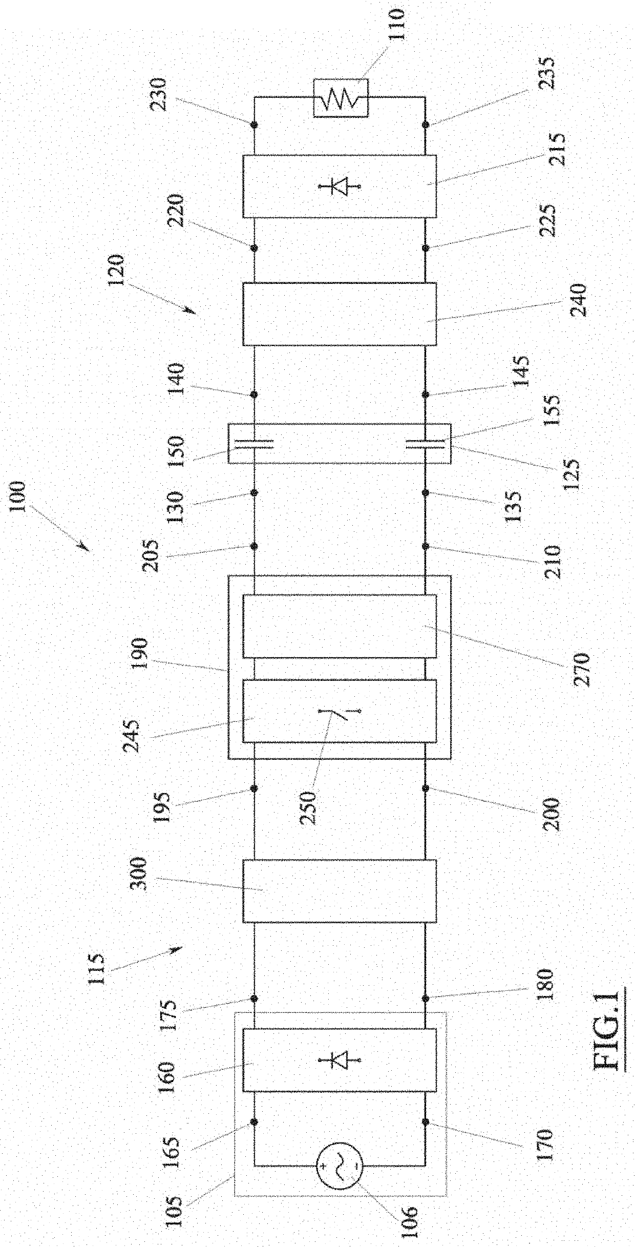 Apparatus for transferring electrical power to an electrical load with converter