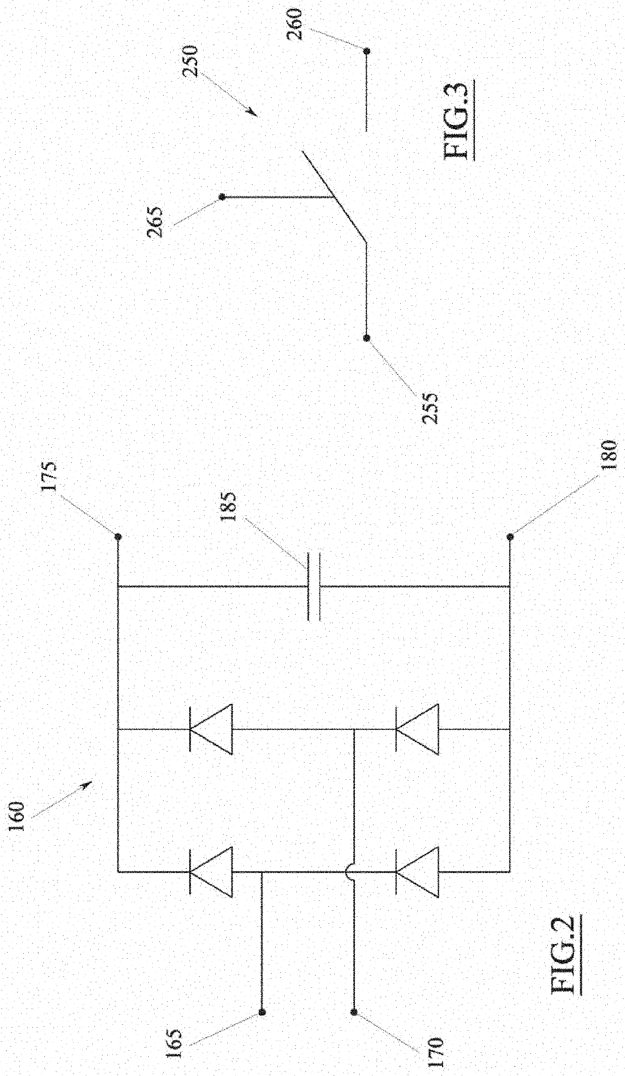 Apparatus for transferring electrical power to an electrical load with converter