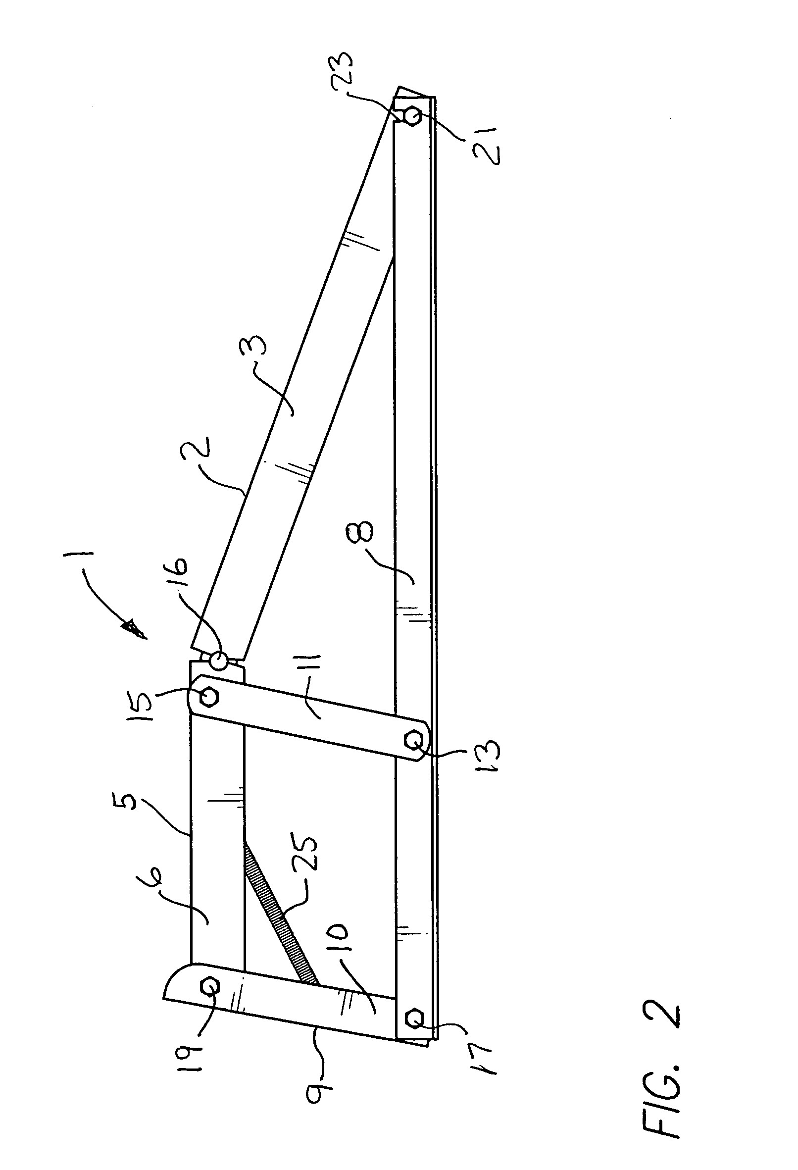 Collapsible vehicle ramp