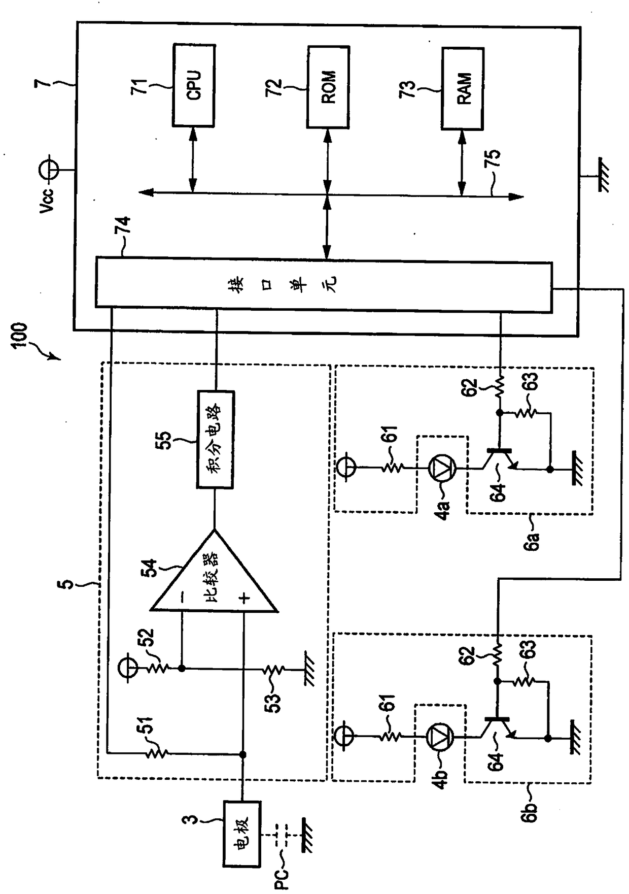 Touch switch and operation panel