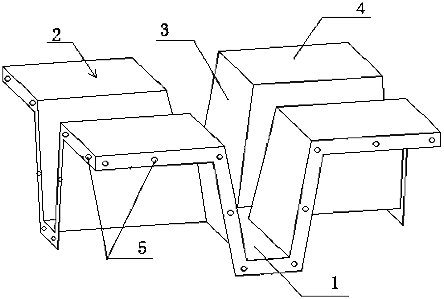 Typified form of ribbed floors