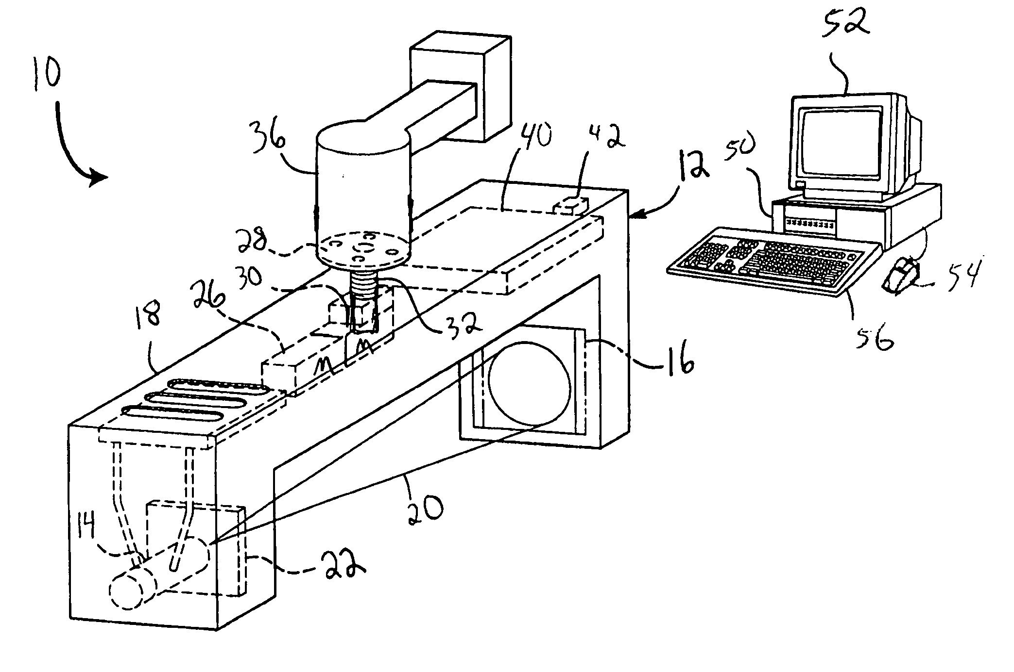 CT system with synthetic view generation