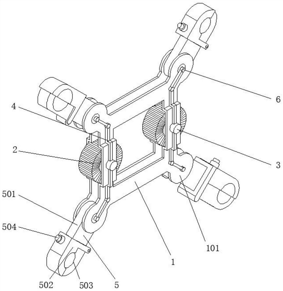 Spacing rod capable of automatically adjusting damping