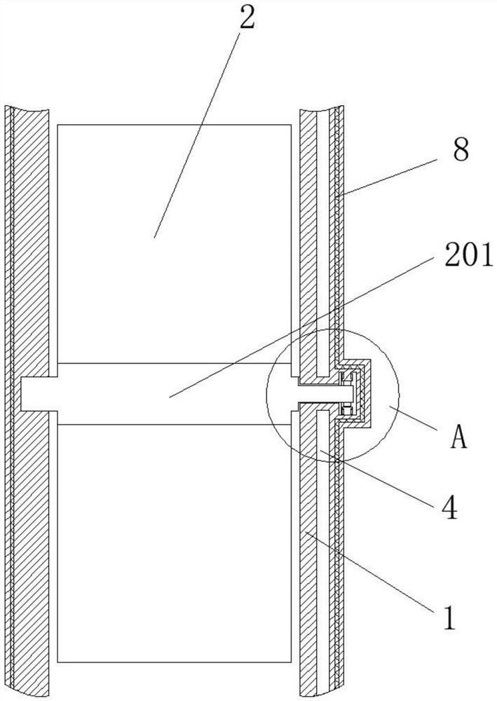 Spacing rod capable of automatically adjusting damping