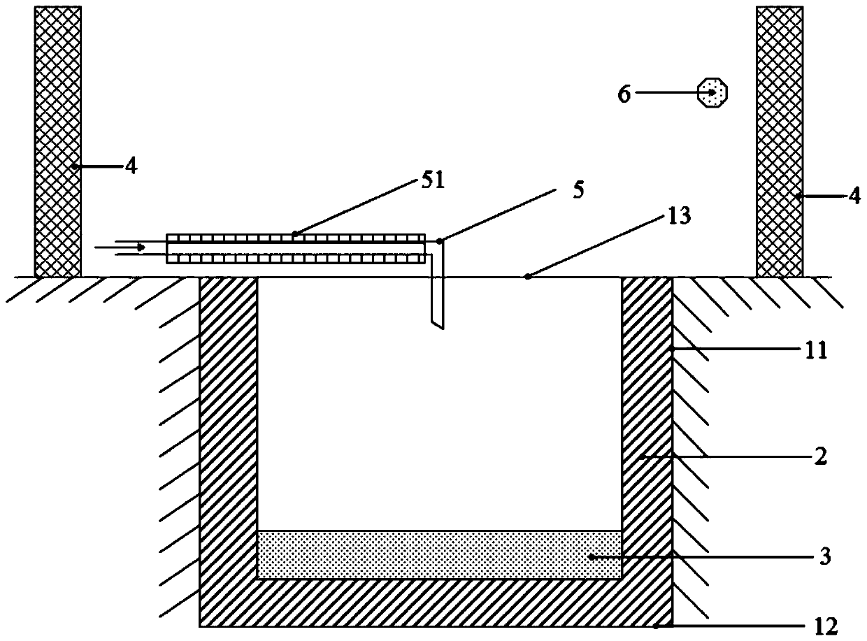 Low-temperature liquid treatment device and construction method thereof