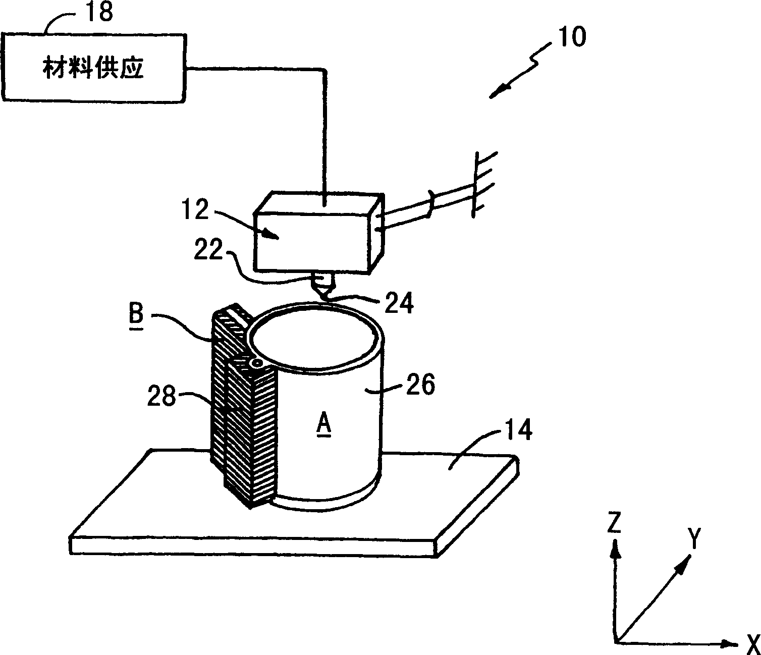 Material and method for three-dimensional modeling