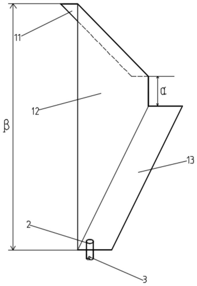 A water stop device and construction method for stairwell