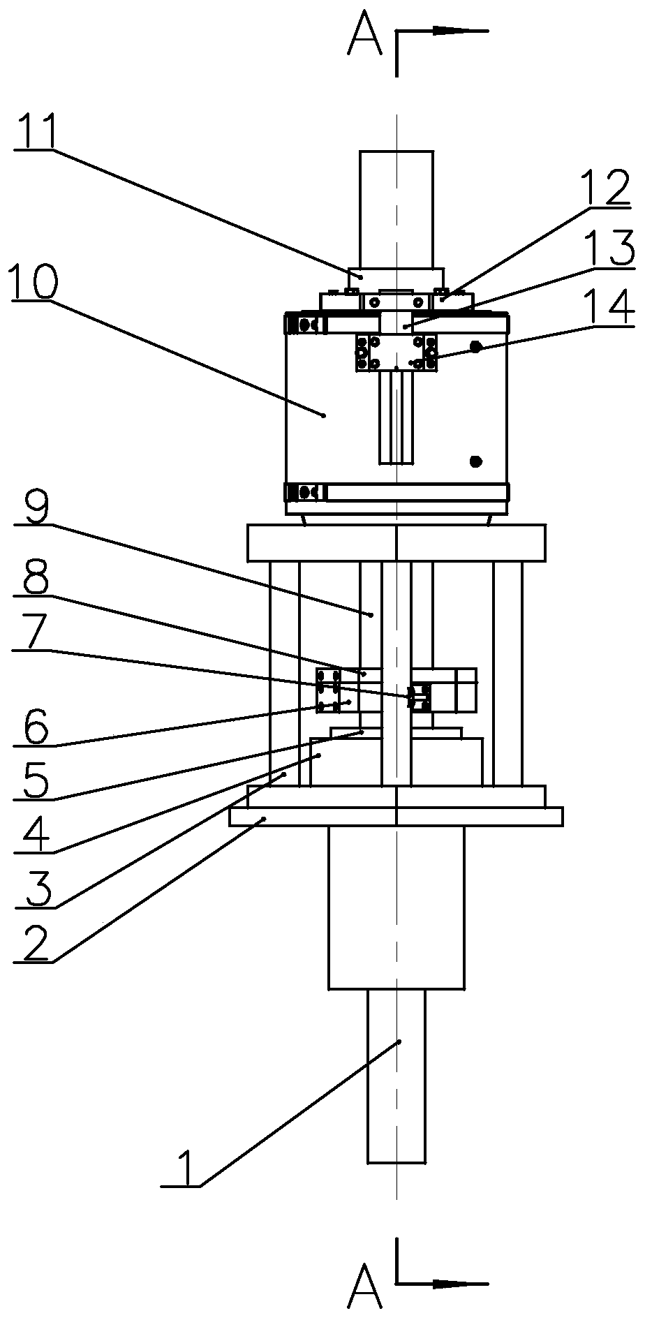 Parallel steel wire finished rope stretching device with anti-twisting structures and anti-twisting construction method thereof