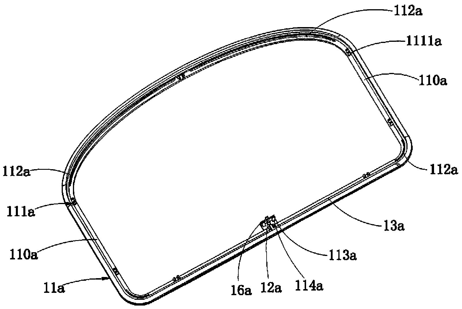 Decoration strip structure and air conditioner