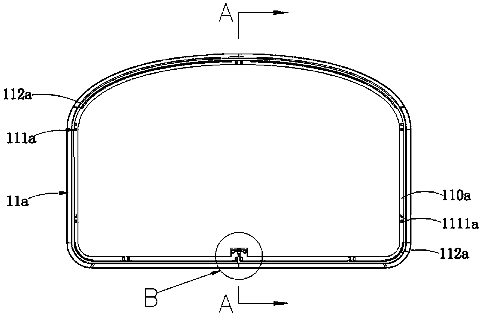 Decoration strip structure and air conditioner