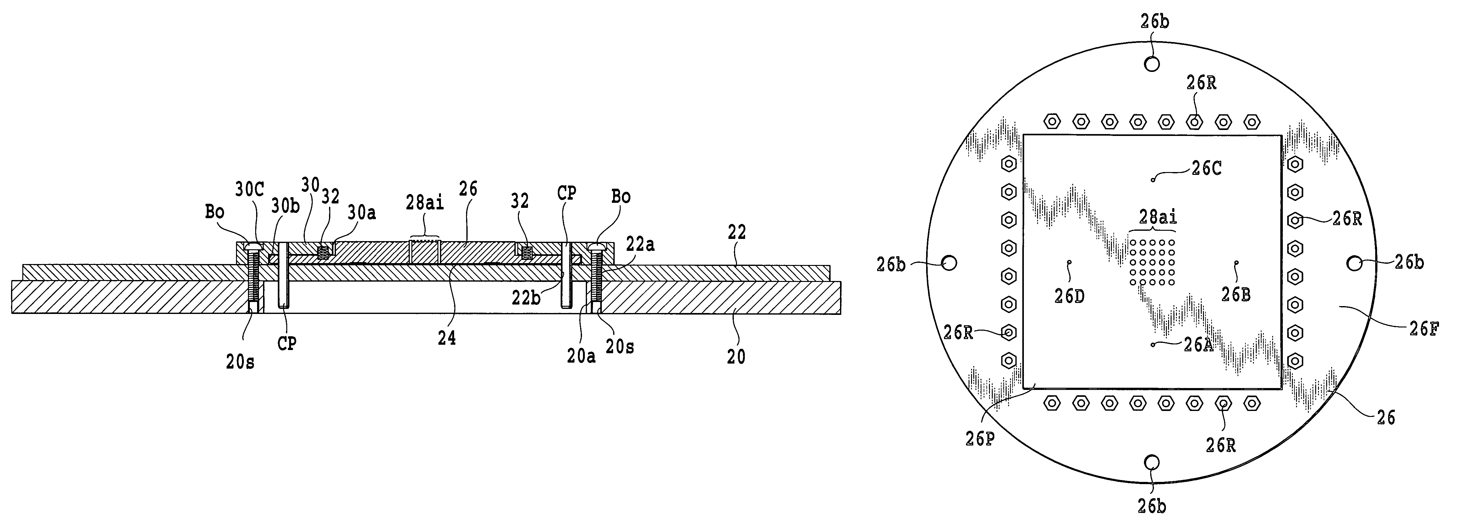 Method for assembling testing equipment for semiconductor substrate