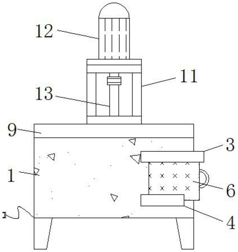 A degaussing device for computer information storage equipment capable of ensuring degaussing effect