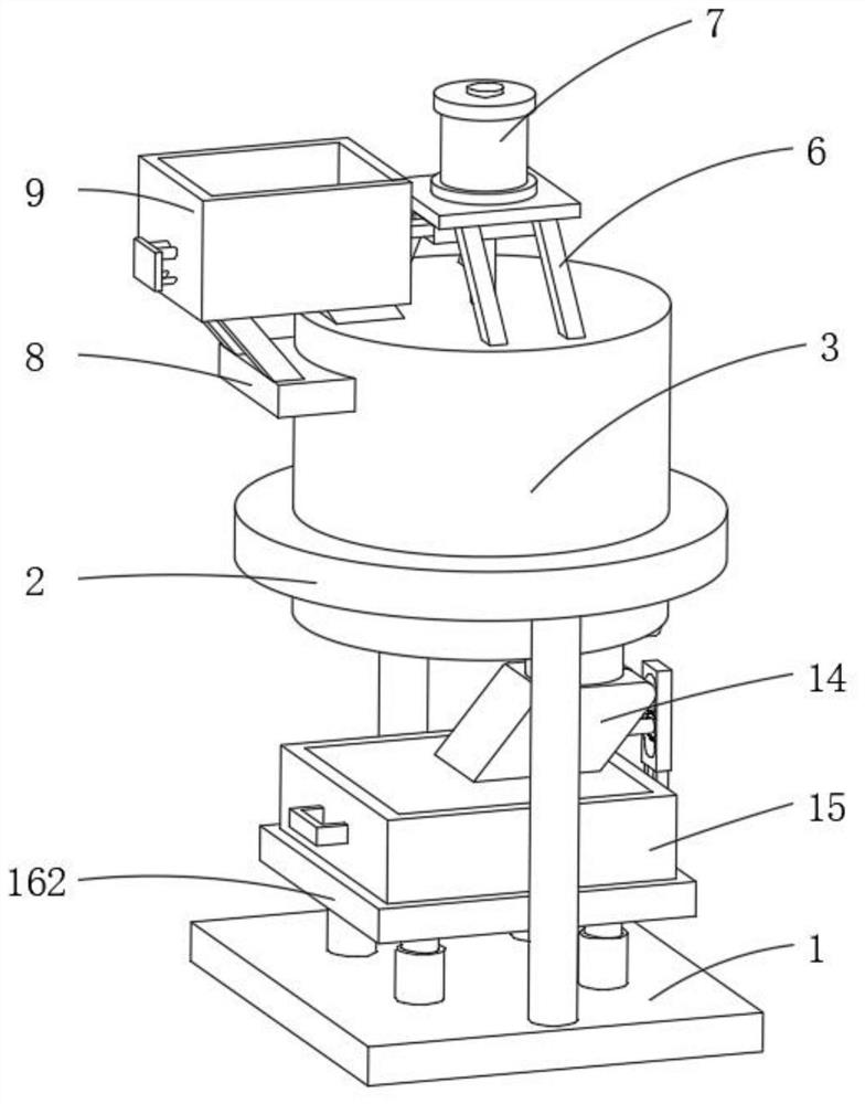 Dry-mixed pretreatment cement mortar stirring device