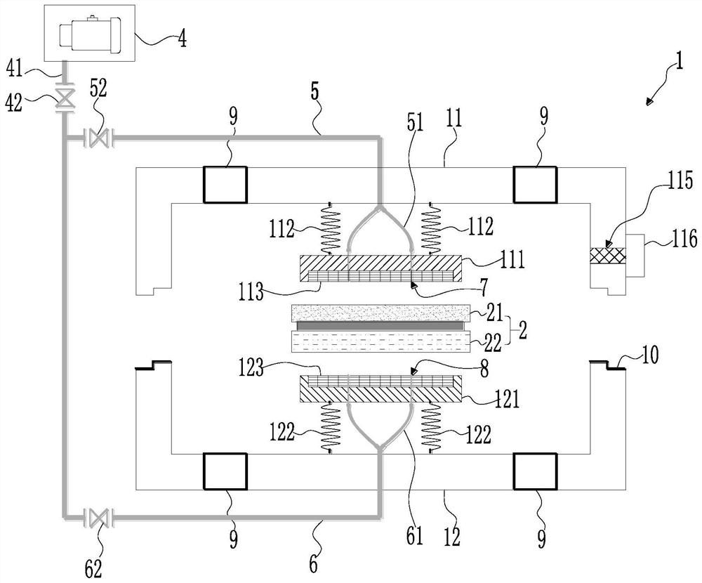 Device and method for separating cover glass and display module from each other