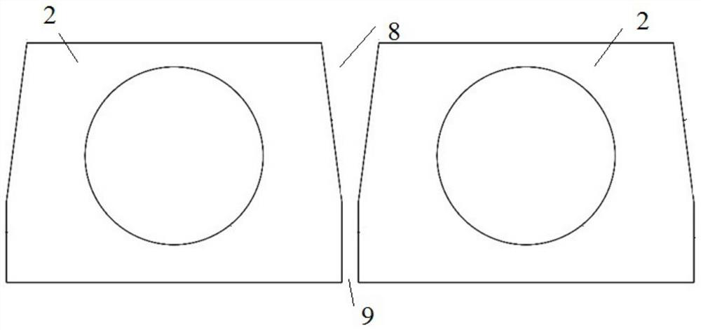 Hollow slab girder bridge structure and construction method using ultra-high performance concrete filler