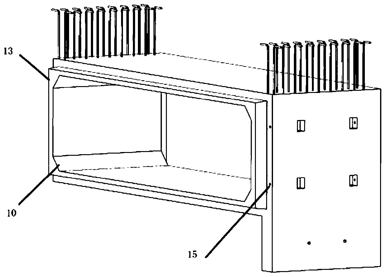 Subway station prefabricated rail top air duct and installation mode thereof