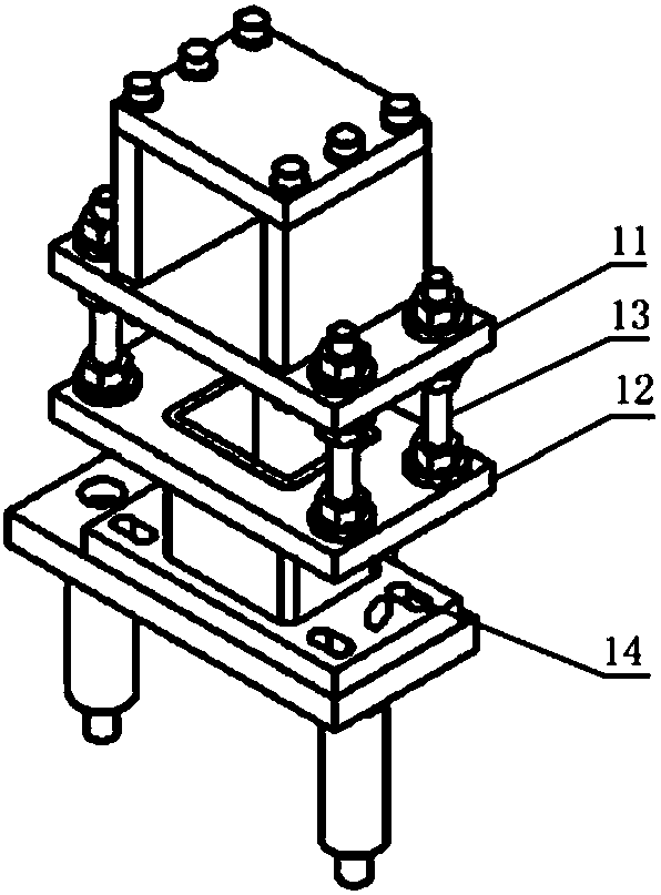 Vibration noise test device for automotive power assembly suspension system