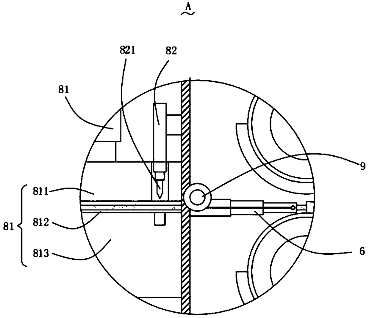 Waterproof coiled material winding and cutting system