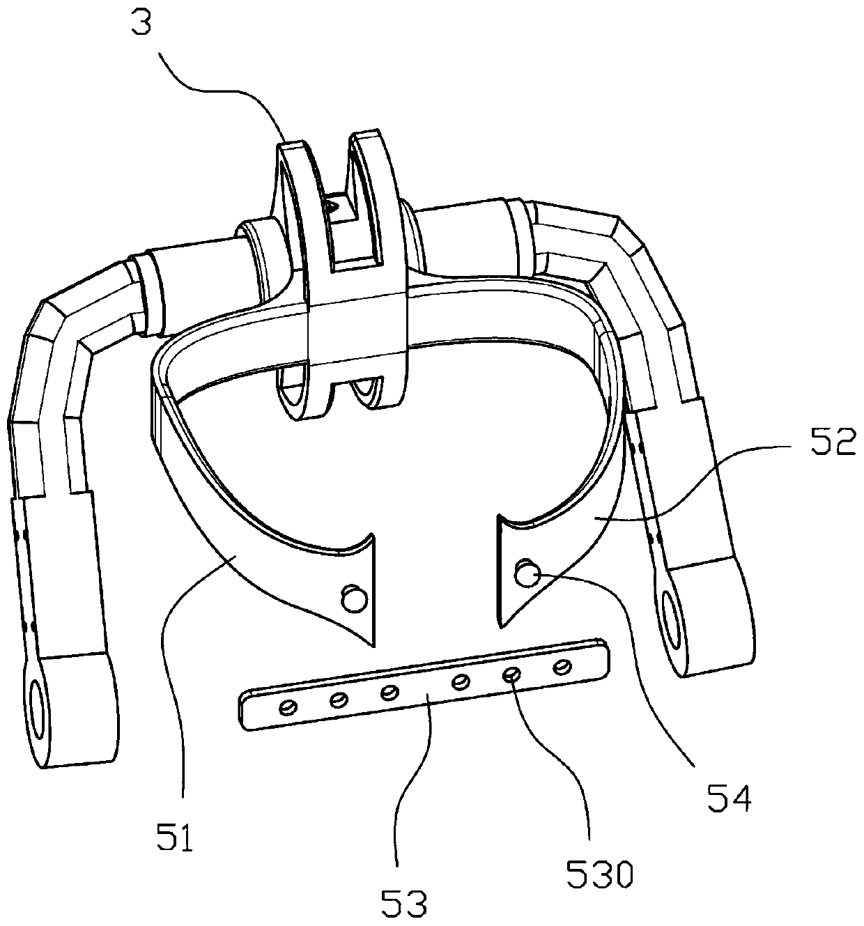 Knee joint traction rehabilitation robot