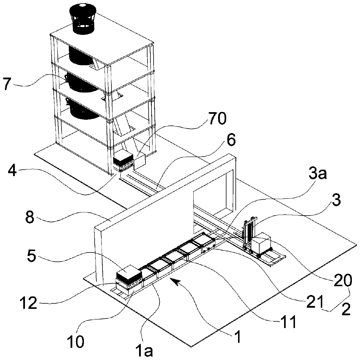 Copper plate automatic feeding line