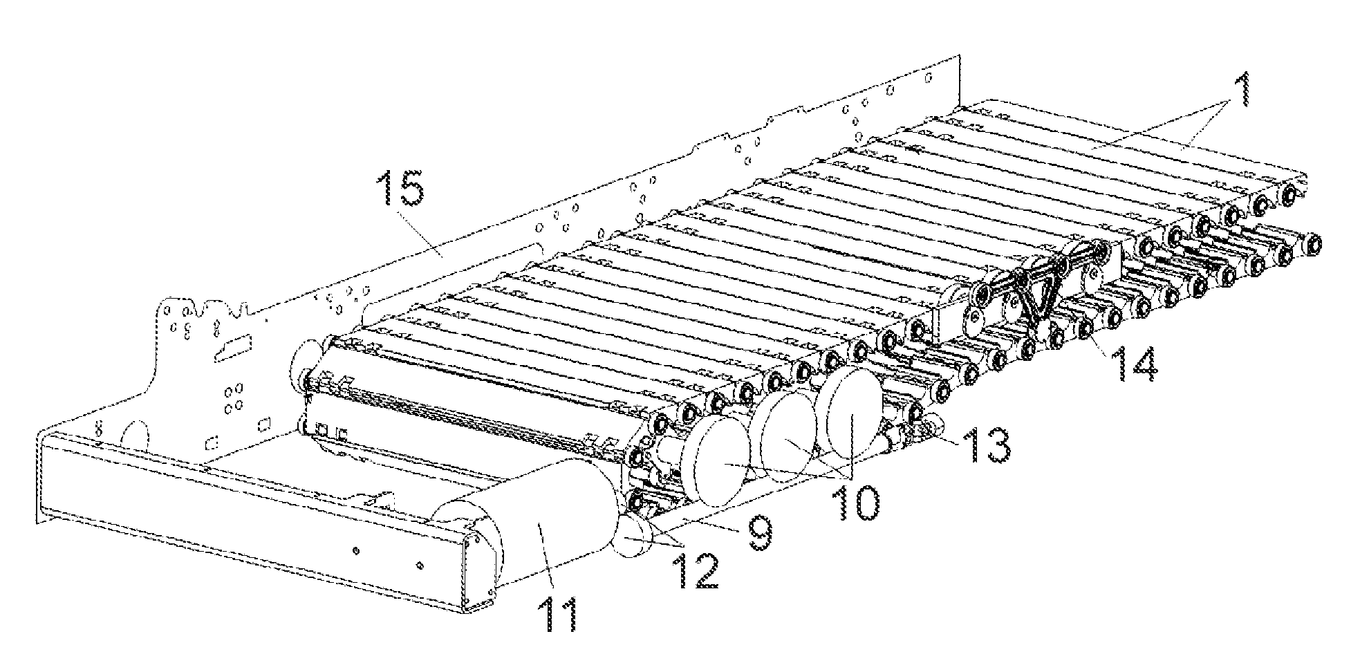 Drive system for escalators and moving walkways