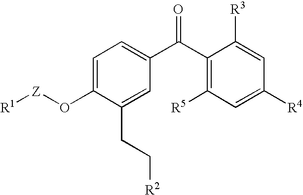 Benzophenone derivatives or salts thereof