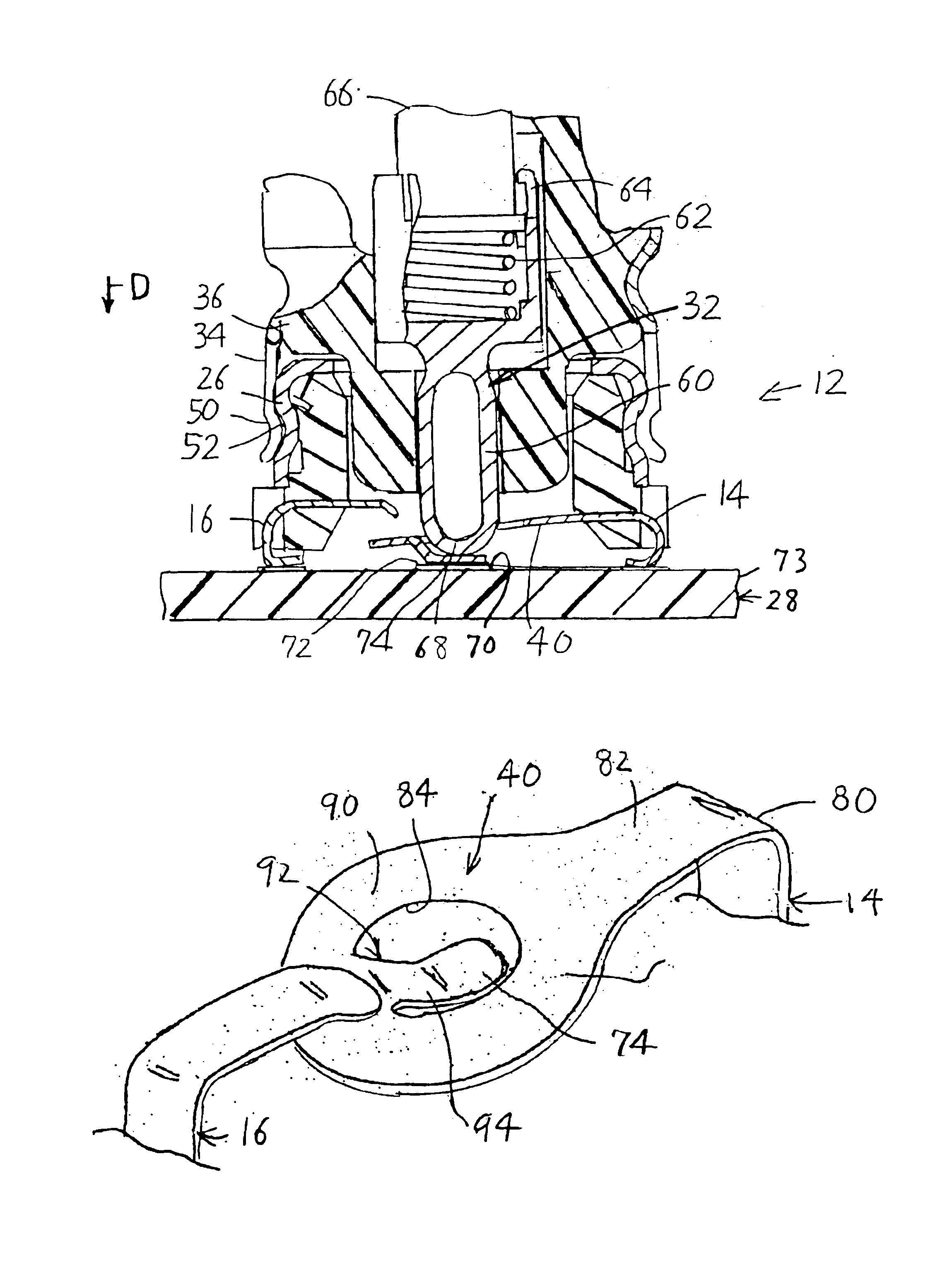 Connection-switch arrangement