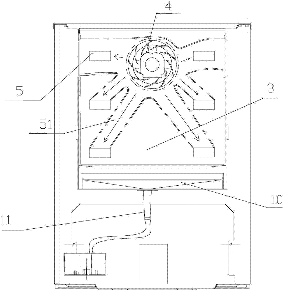 Small-volume horizontal frostless refrigerator