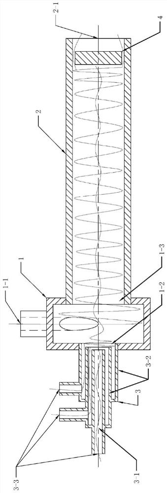 A vortex tube refrigeration device with sleeve-type cold flow outlet