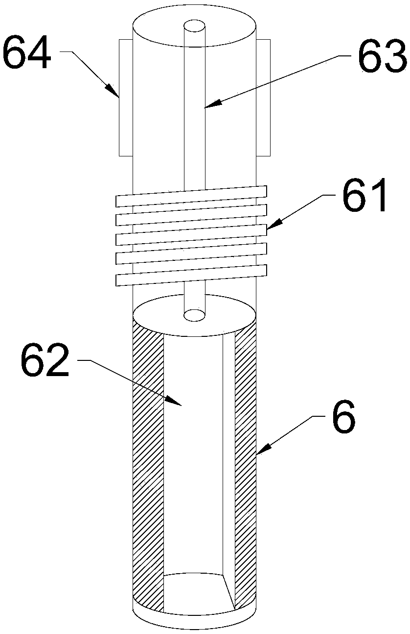 Mechanical cleaning device for glass reaction kettle