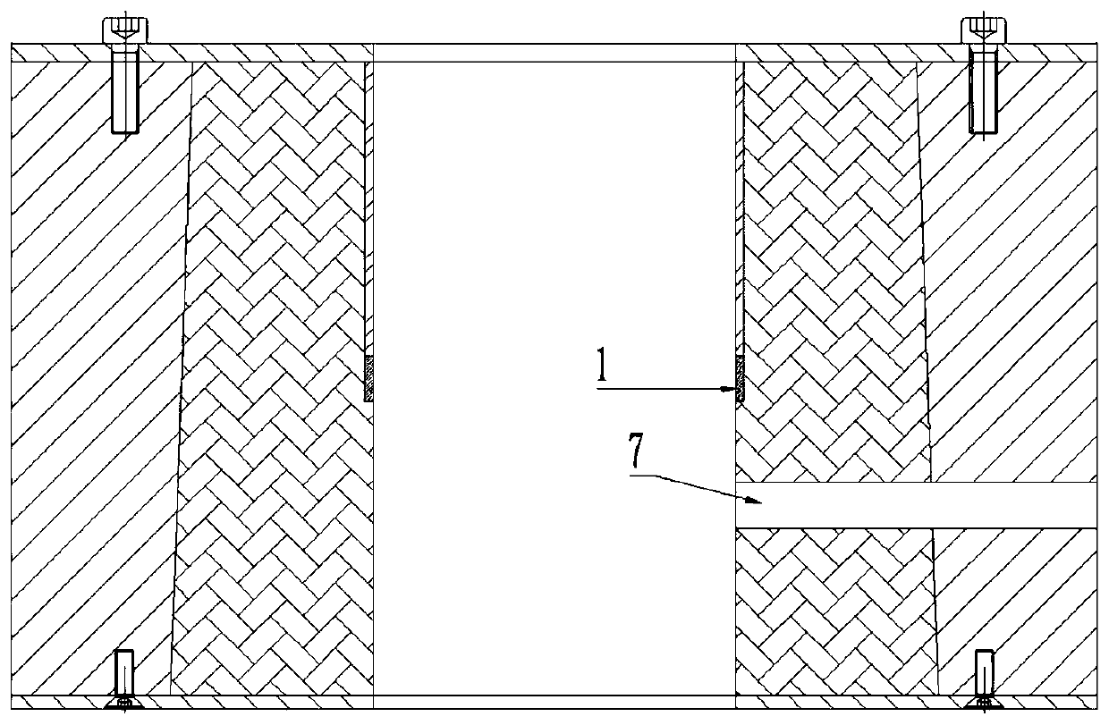 Pressure cavity structure for comprehensive dielectric property measurement under high pressure and measurement method thereof