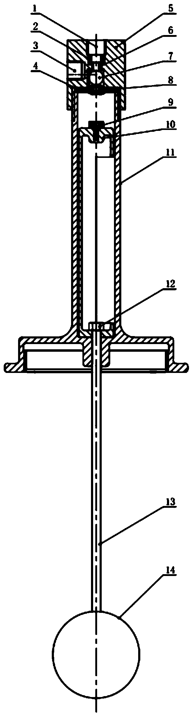 Mechanical vacuum liquid level control valve