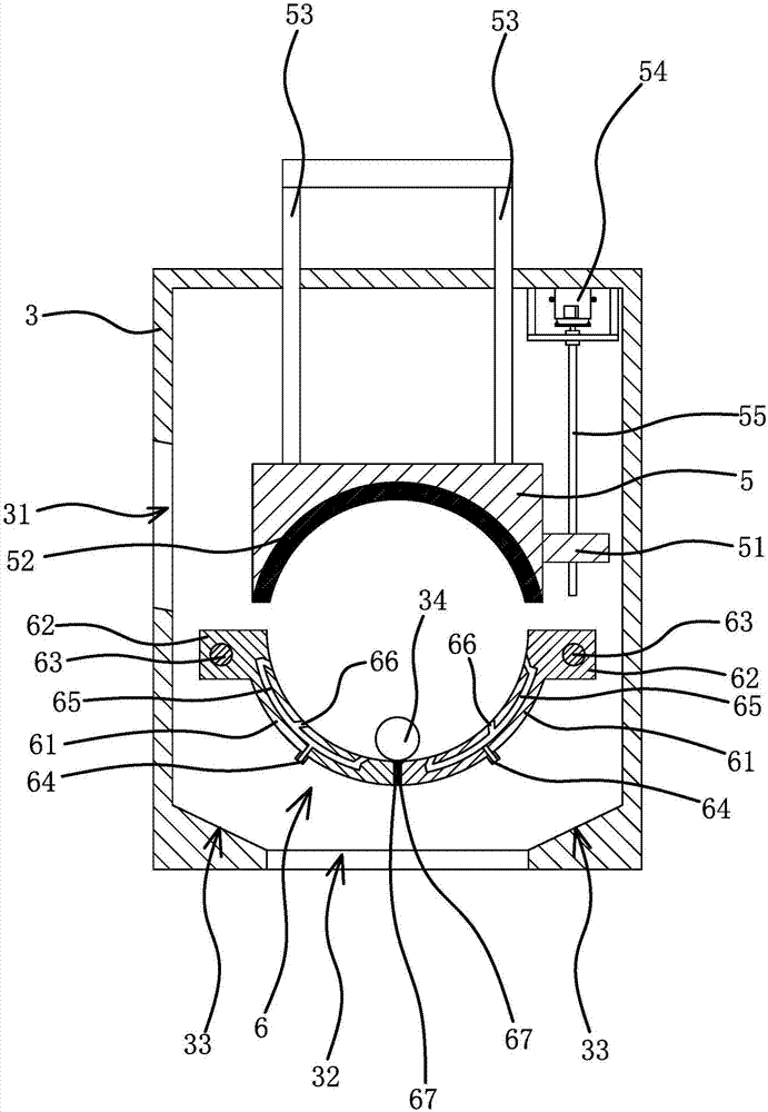 Cleaning structure of basketball cleaning machine