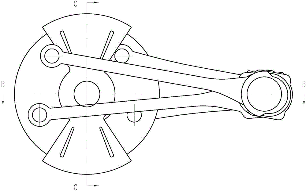 Double-cylinder two-stroke cylinder engine