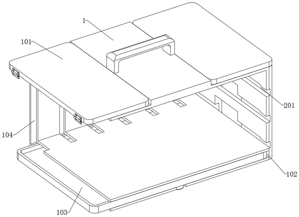 Multi-layer medicine storage box for nursing in cardiovascular medicine department