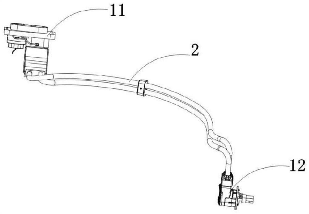 Connector assembly with liquid cooling function and vehicle