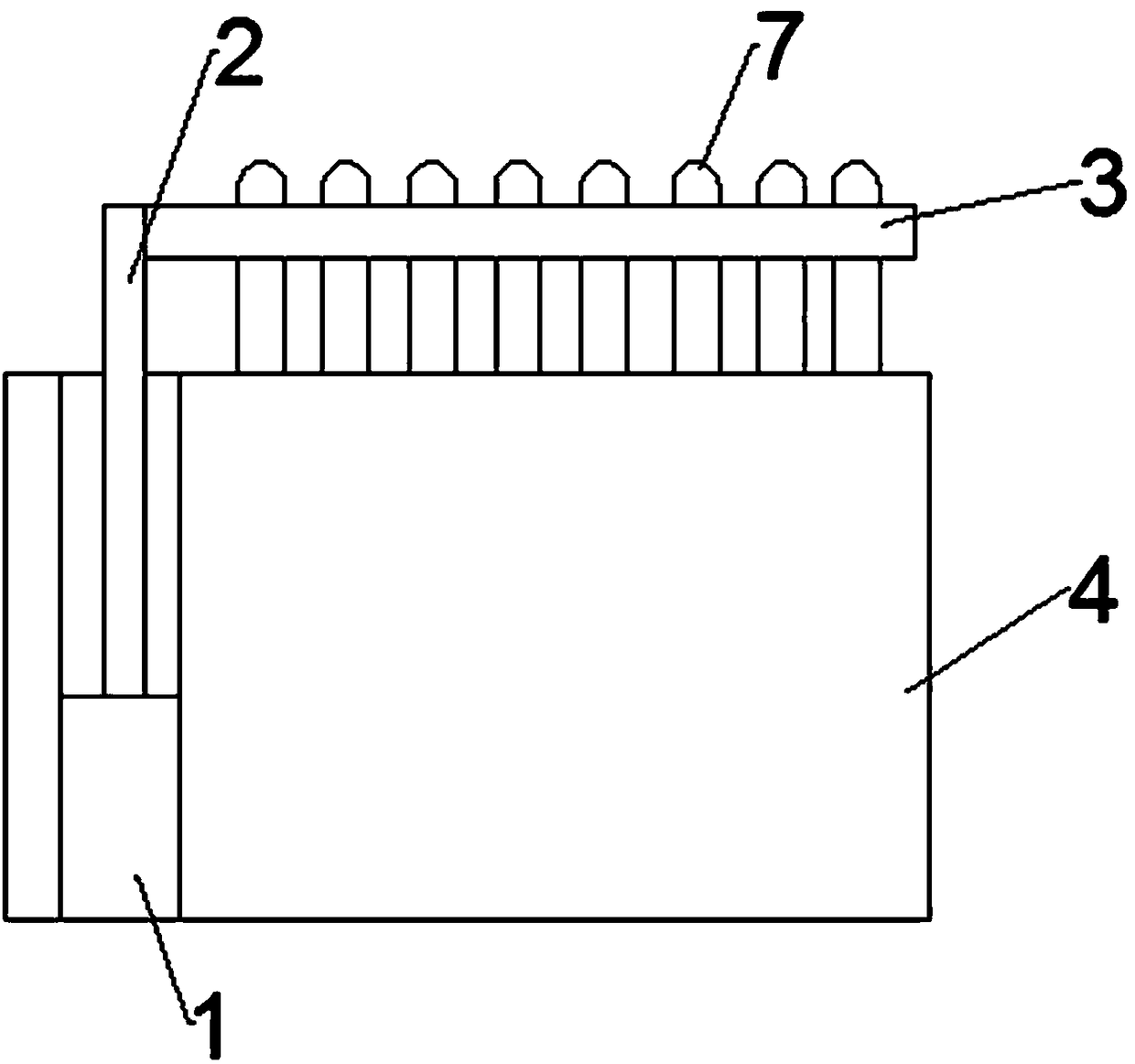 Device for massaging foot bottoms