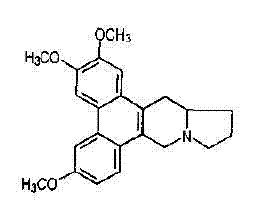 Method for extracting antofine