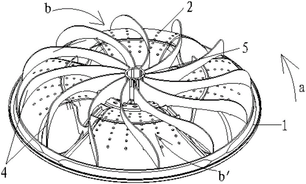 Impeller and washing machine with impeller