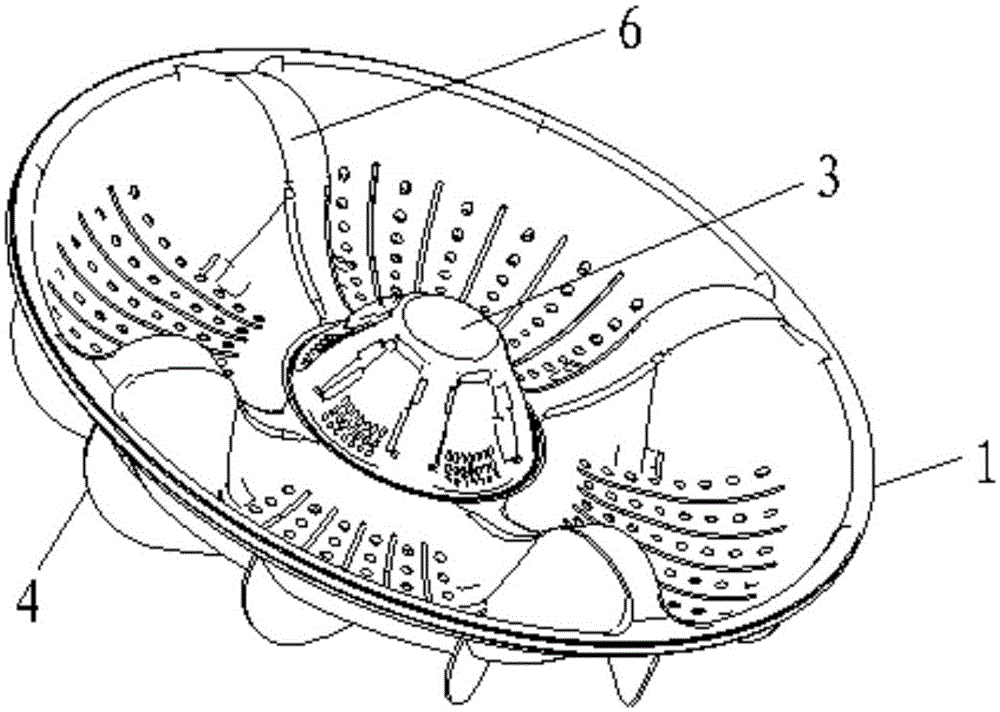 Impeller and washing machine with impeller